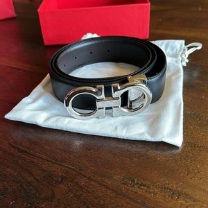 Salvatore Ferragamo Reversible Black/Dark Brown